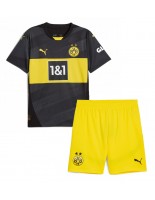 Borussia Dortmund Venkovní dres pro děti 2024-25 Krátký Rukáv (+ trenýrky)